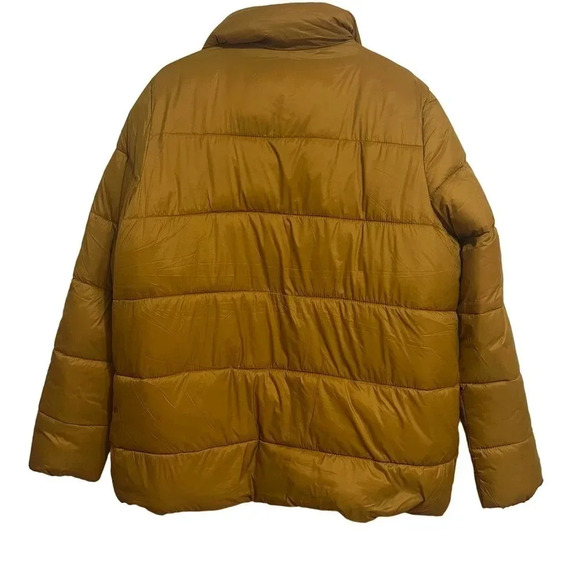 Old Navy Zip Front Puffer Jacket Golden Color Size XL - Picture 9 of 10